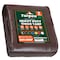 Tarpco Safety Heavy Duty Tarp, 100 ft L x 0.5 mm H x 50 ft W, 7 Mil, Brown/Black, Polyethylene TS-202-50X100 - alternate 1